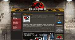 Desktop Screenshot of jurassic-park.fr